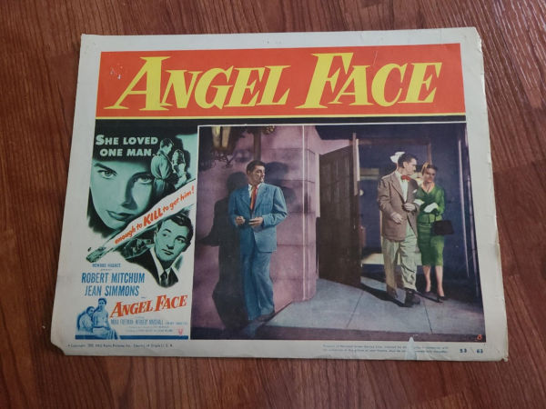 Angel Face 1953 General Lobby Cards