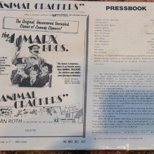 Animal Crackers 1930 Press Books