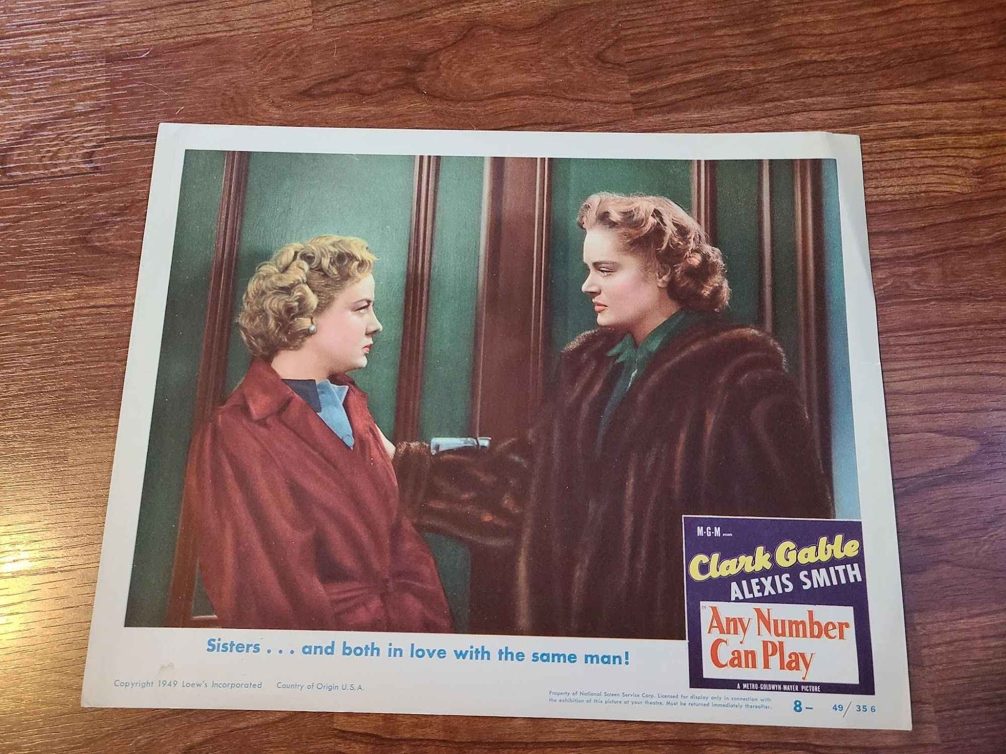 Any Number Can Play 1949 General Lobby Cards