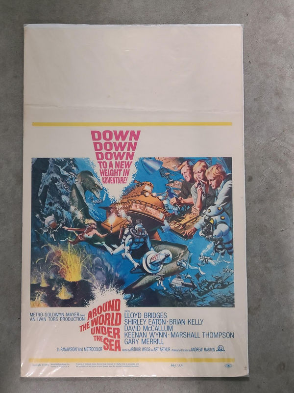 Around The World Under The Sea 1966 Window Cards