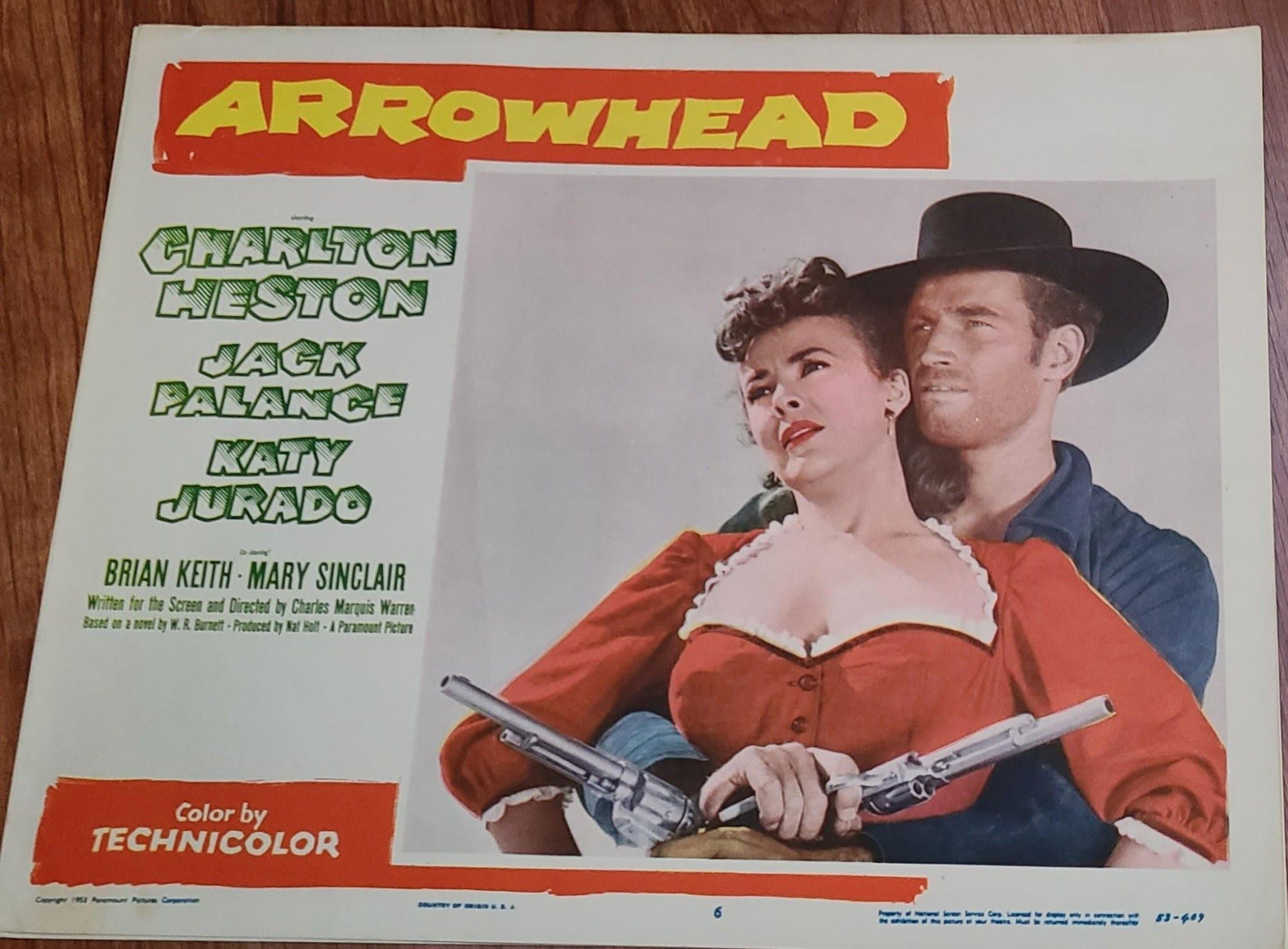 Arrowhead 1953 Western Lobby Cards