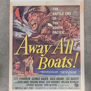 Away All Boats 1956 Window Cards