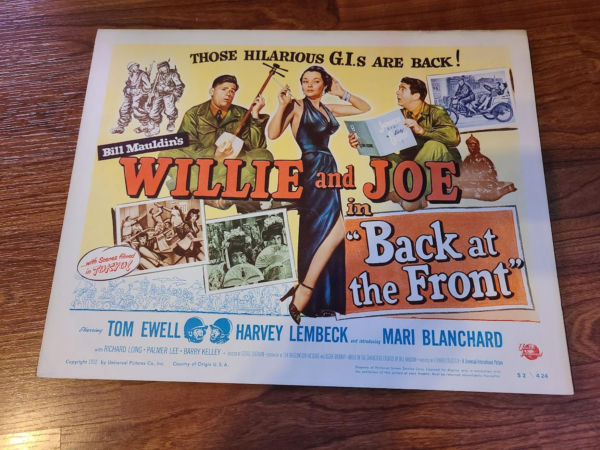 Back At The Front 1952 Military/Aviation Lobby Cards