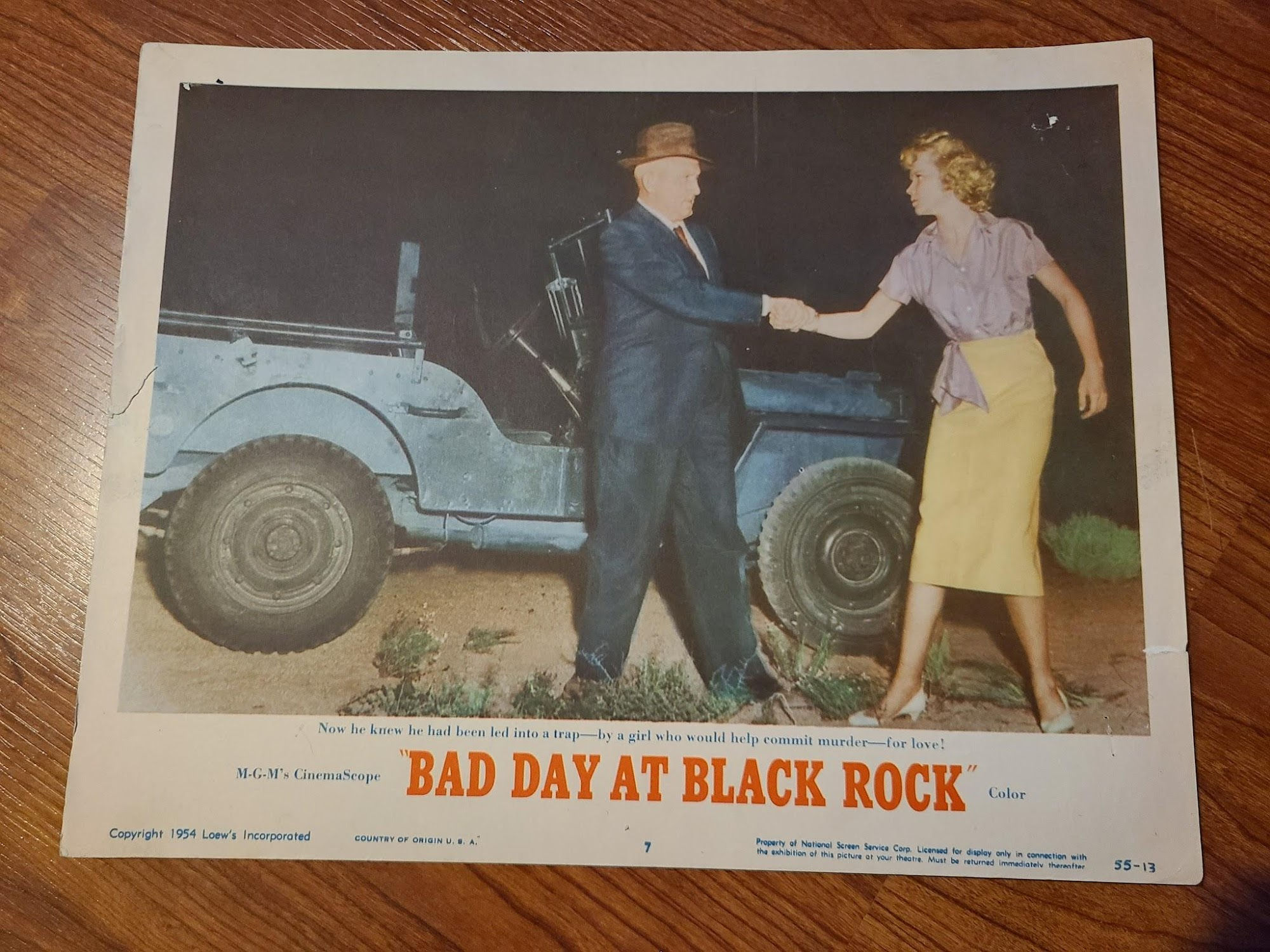 Bad Day At Black Rock 1955 General Lobby Cards