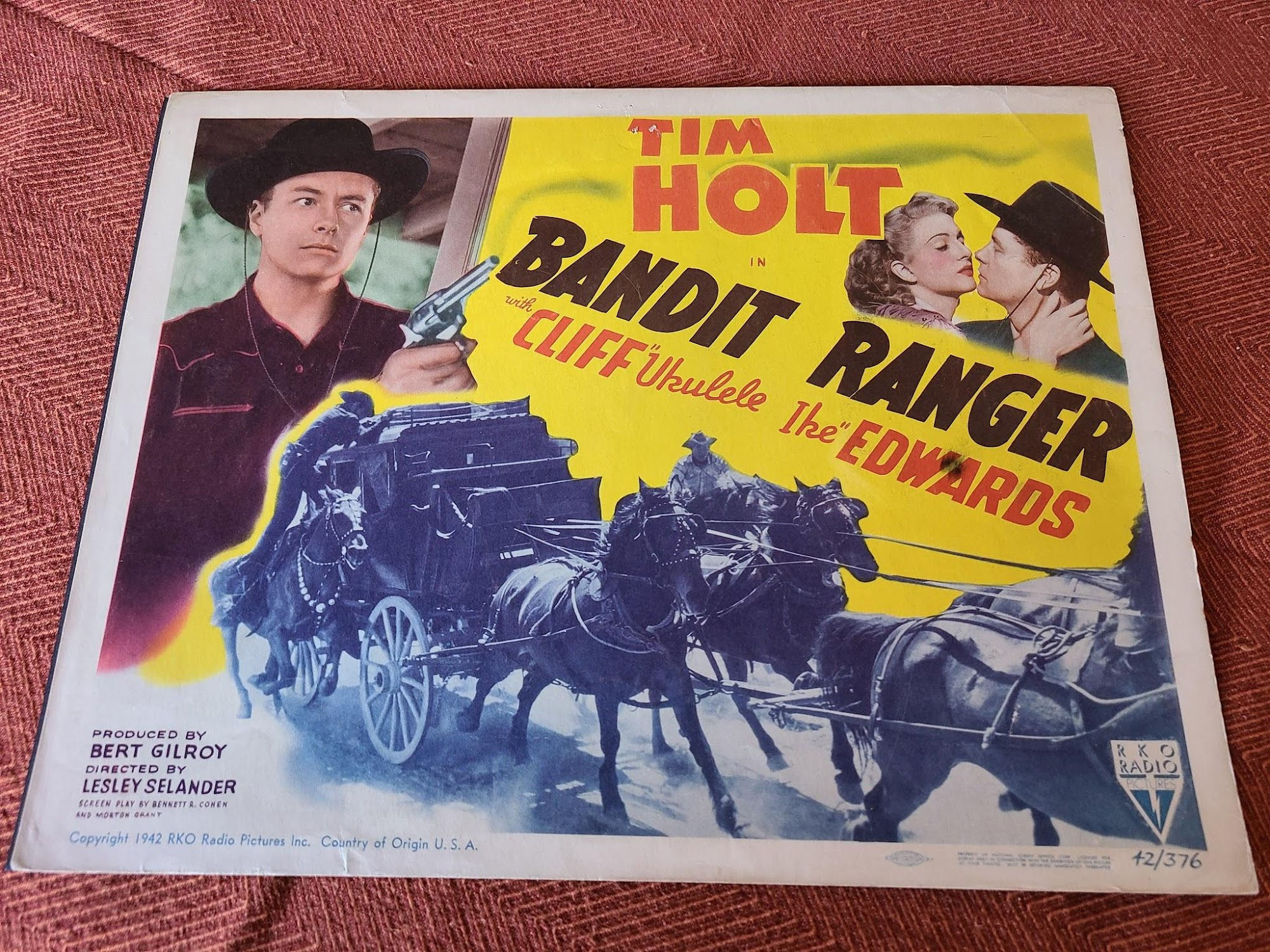 Bandit Ranger 1942 Western Lobby Cards