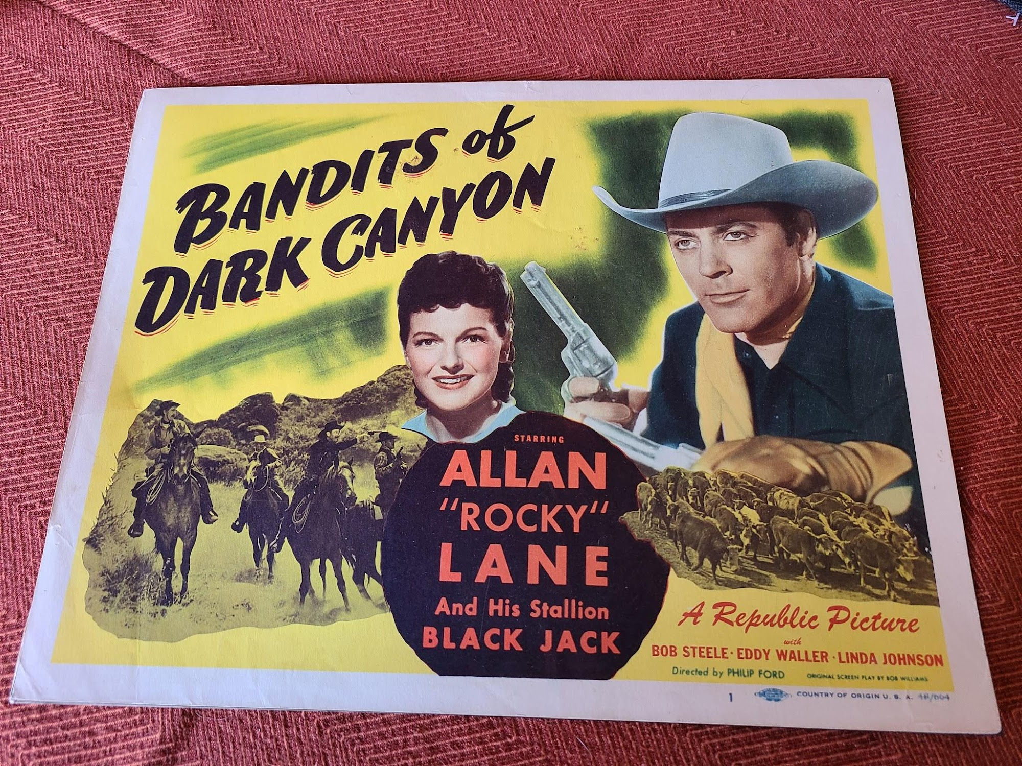 Bandits Of Dark Canyon 1948 Western Lobby Cards