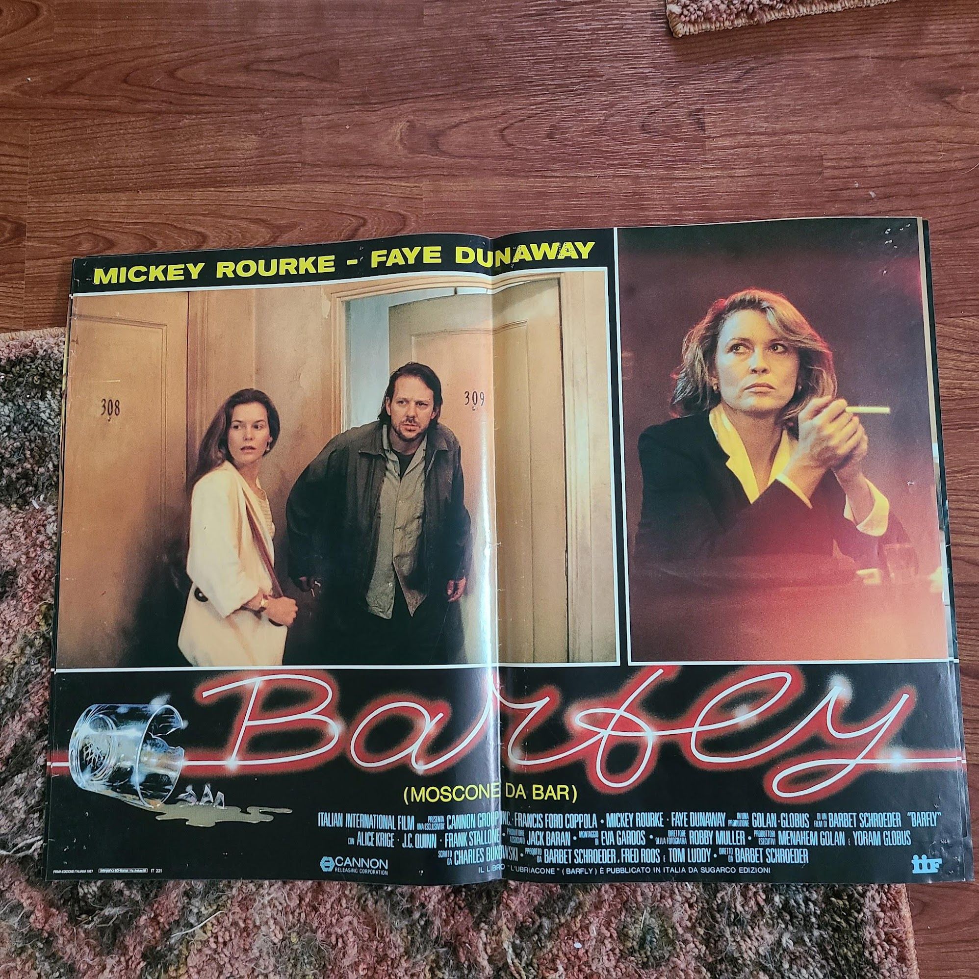 Barfly 1987 Fotobusta