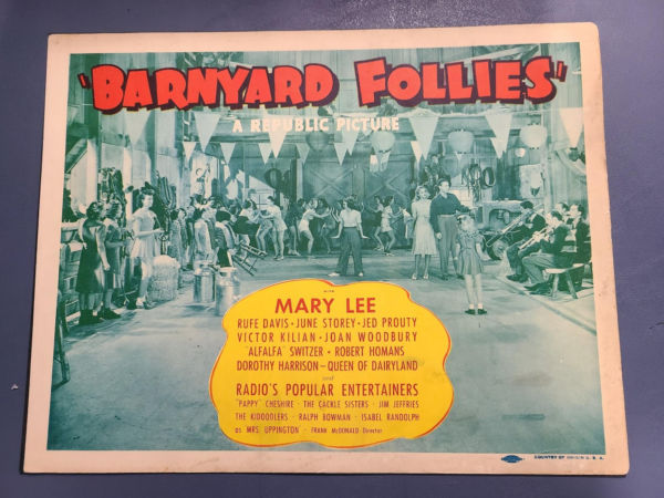 Barnyard Follies 1940 Title Cards