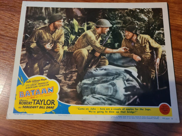 Bataan 1943 Military/Aviation Lobby Cards