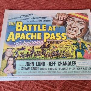 Battle At Apache Pass 1952 Western Lobby Cards