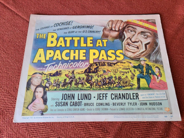 Battle At Apache Pass 1952 Western Lobby Cards