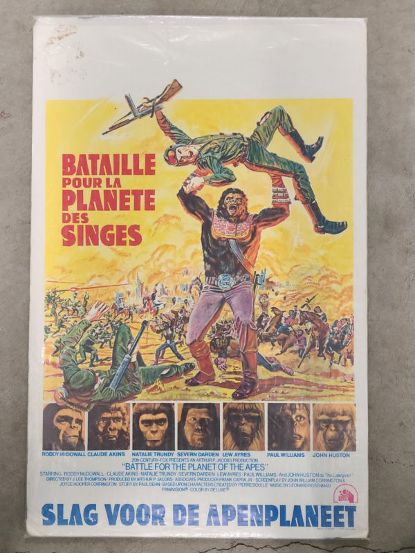 Battle of The Planet of The Apes 1973 Belgium