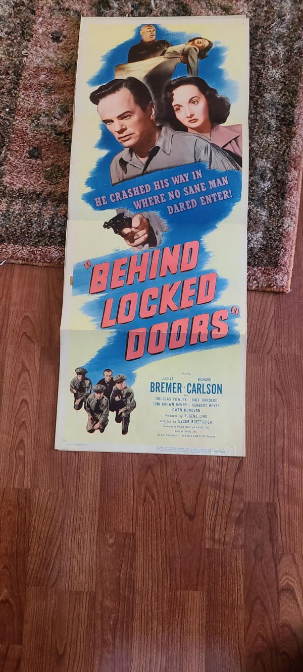Behind Locked Doors 1948 Inserts
