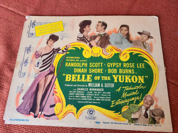 Belle Of The Yukon 1944 Western Lobby Cards