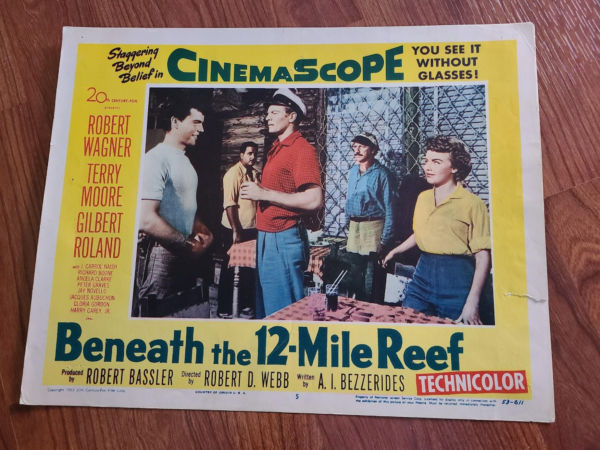 Beneath The 12-Mile Reef 1953 General Lobby Cards