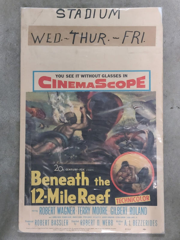 Beneath The 12 Mile Reef 1953 Window Cards
