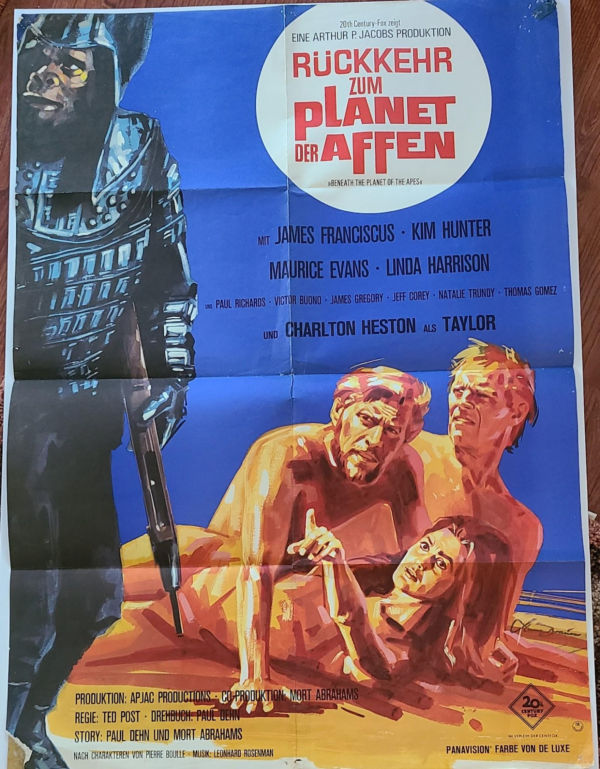 Beneath The Planet Of The Apes 1970 German