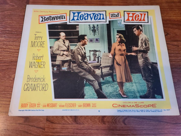 Between Heaven And Hell 1956 Military/Aviation Lobby Cards
