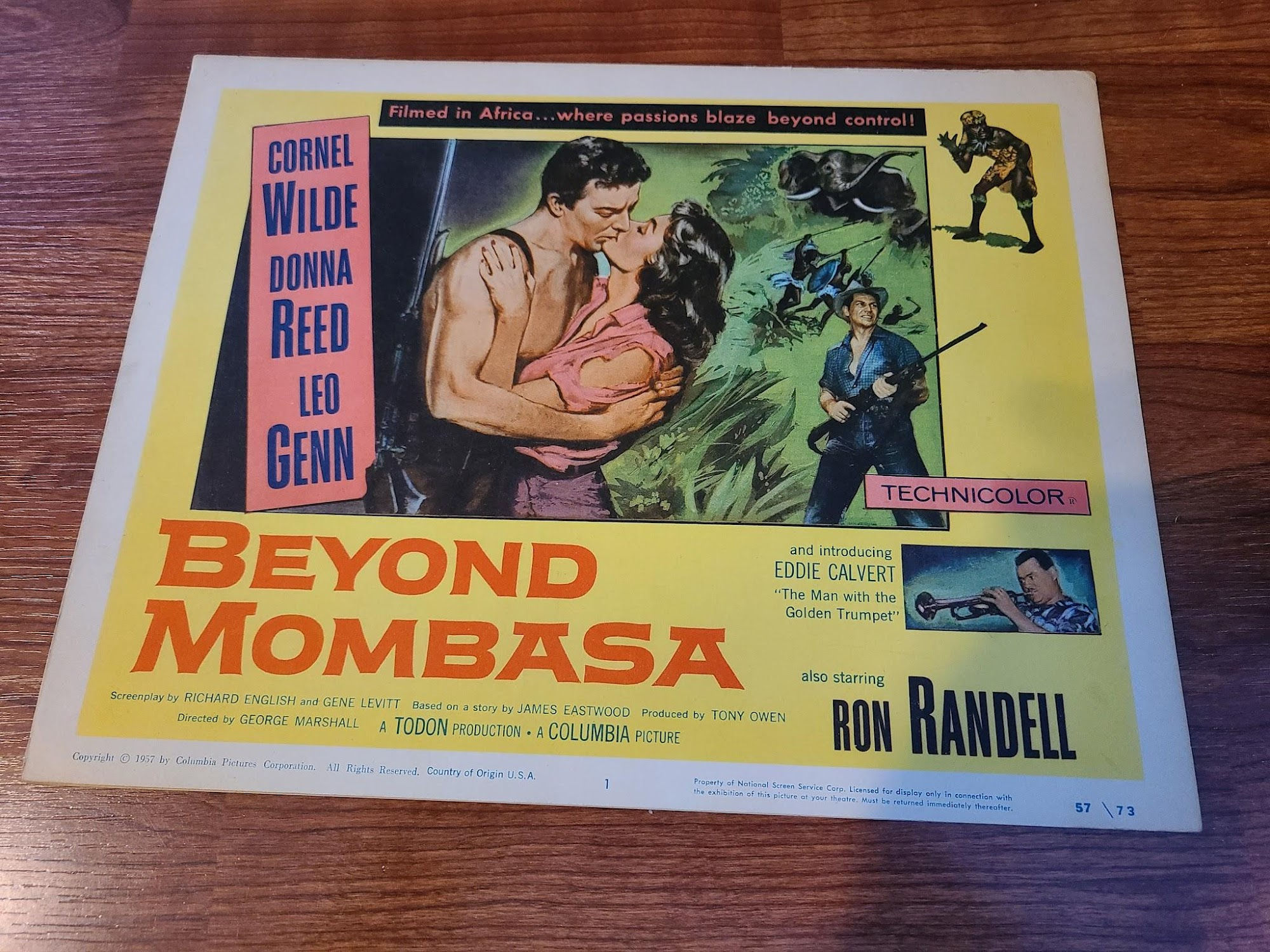 Beyond Mombasa 1956 Title Cards