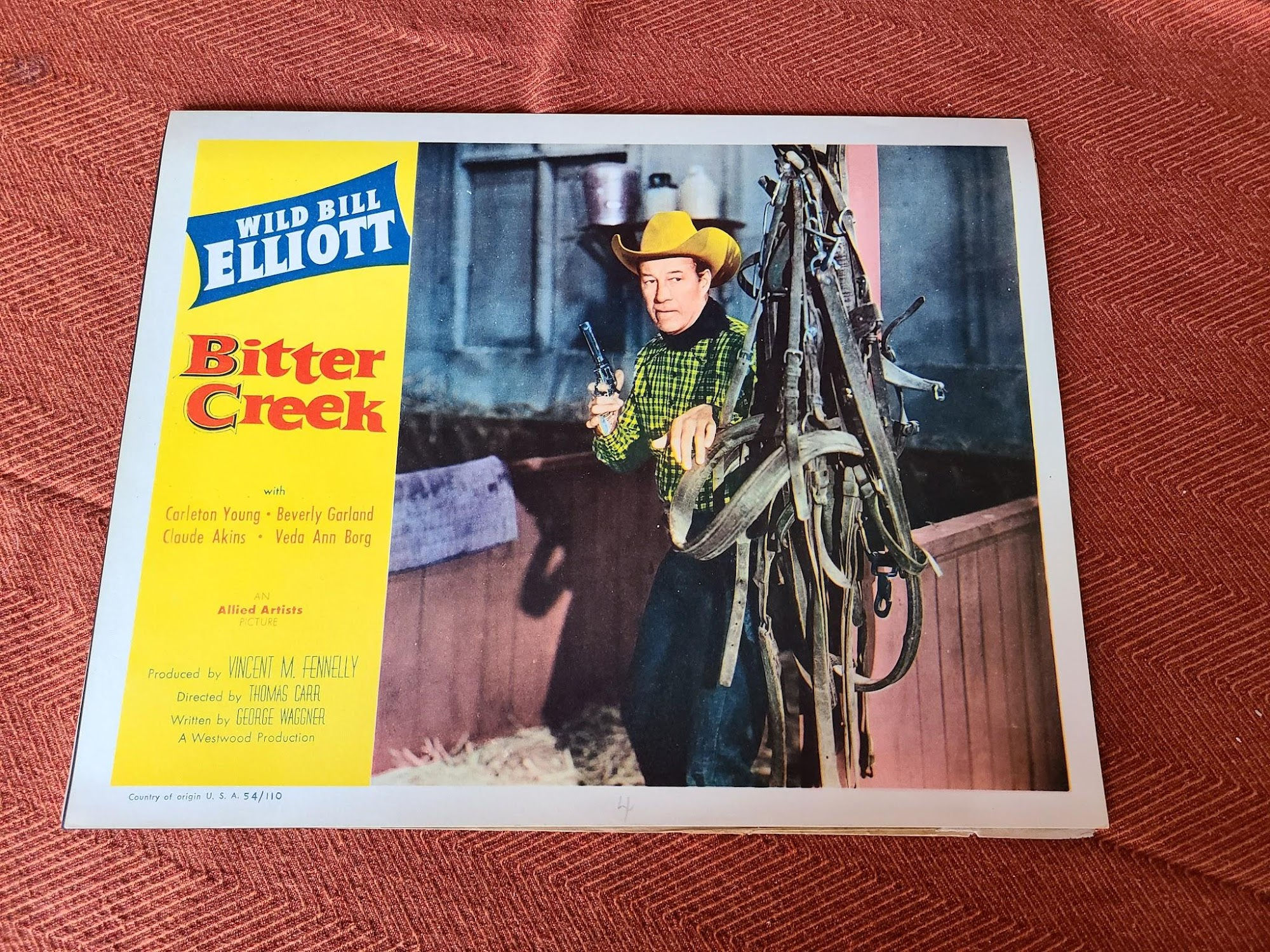 Bitter Creek 1954 Western Lobby Cards