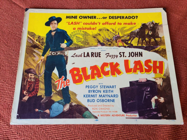 Black Lash 1951 Western Lobby Cards