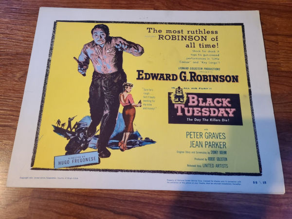 Black Tuesday 1954 Title Cards