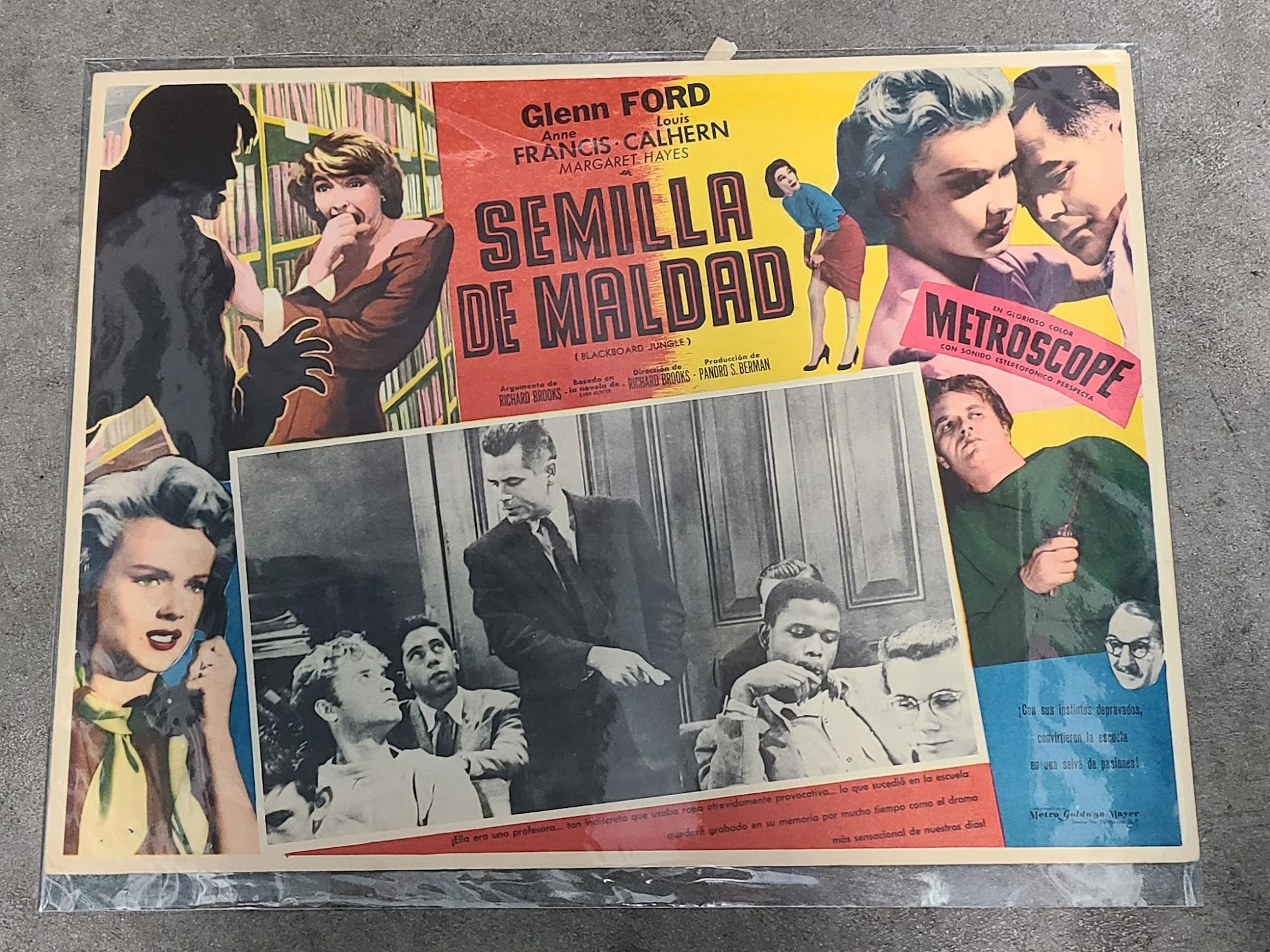 Blackboard Jungle 1955 Mexican Lobby Cards