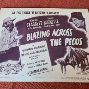 Blazing Across The Pecos 1948 Western Lobby Cards