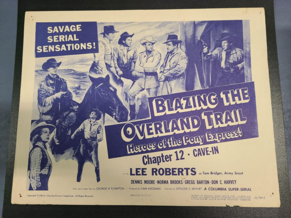Blazing The Overland Trail 1956 Serial Lobby Cards
