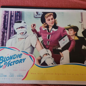 Blondie For Victory 1942 General Lobby Cards