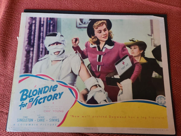Blondie For Victory 1942 General Lobby Cards