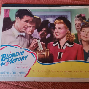 Blondie For Victory 1942 General Lobby Cards