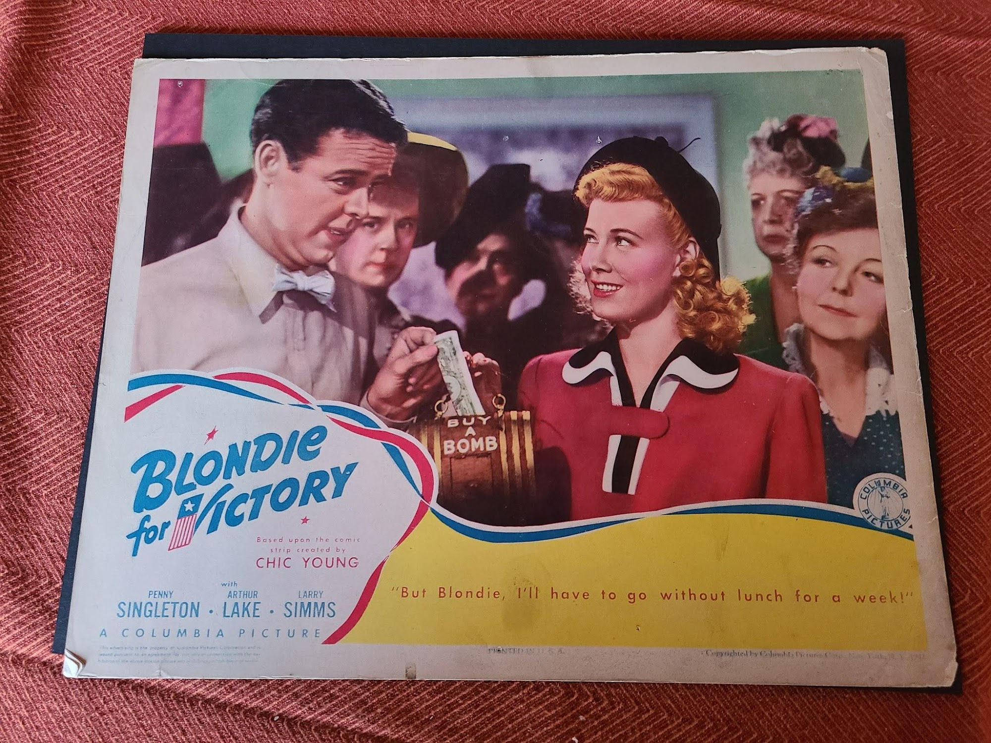 Blondie For Victory 1942 General Lobby Cards