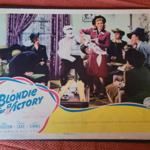 Blondie For Victory 1942 General Lobby Cards