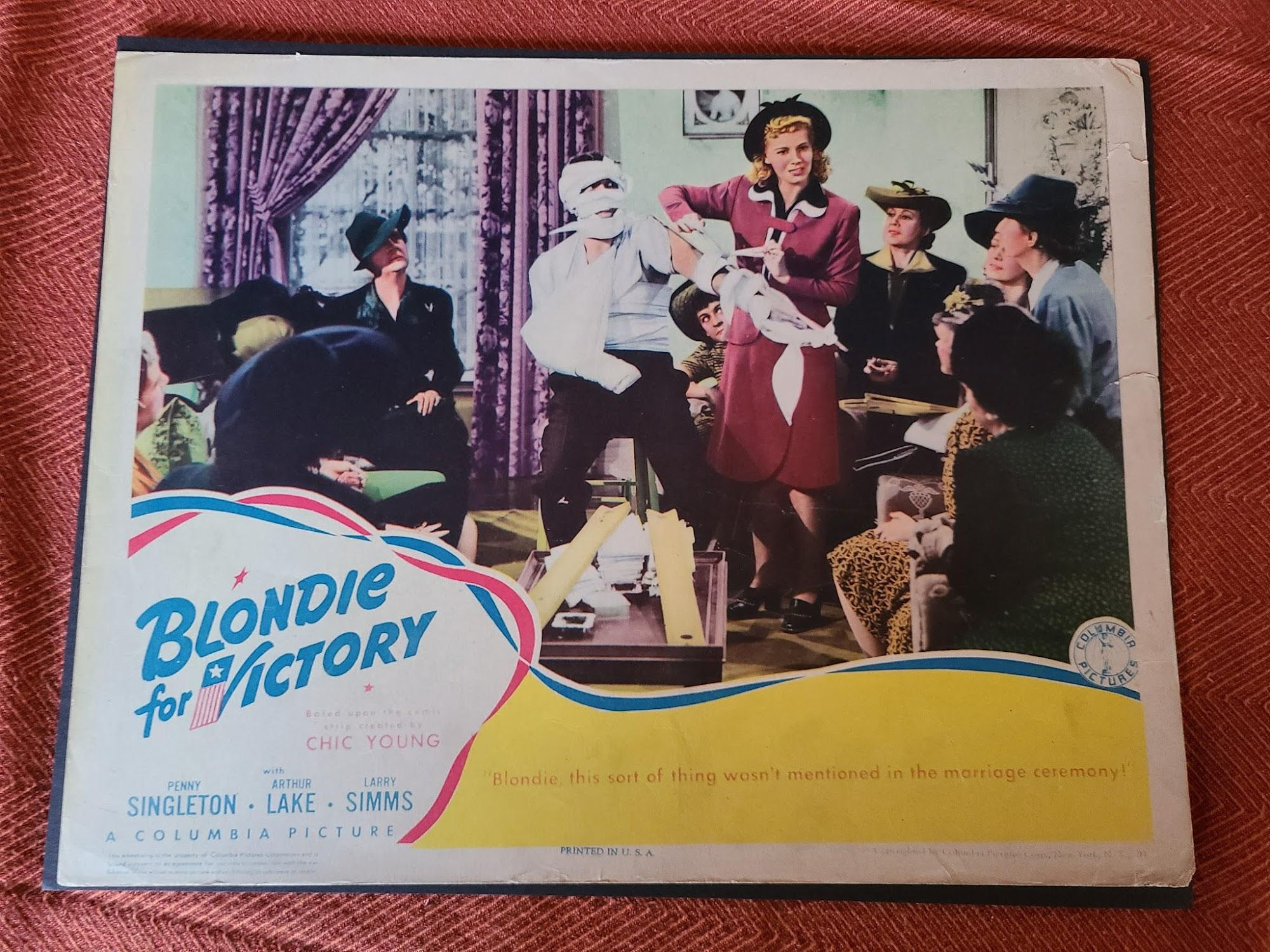 Blondie For Victory 1942 General Lobby Cards