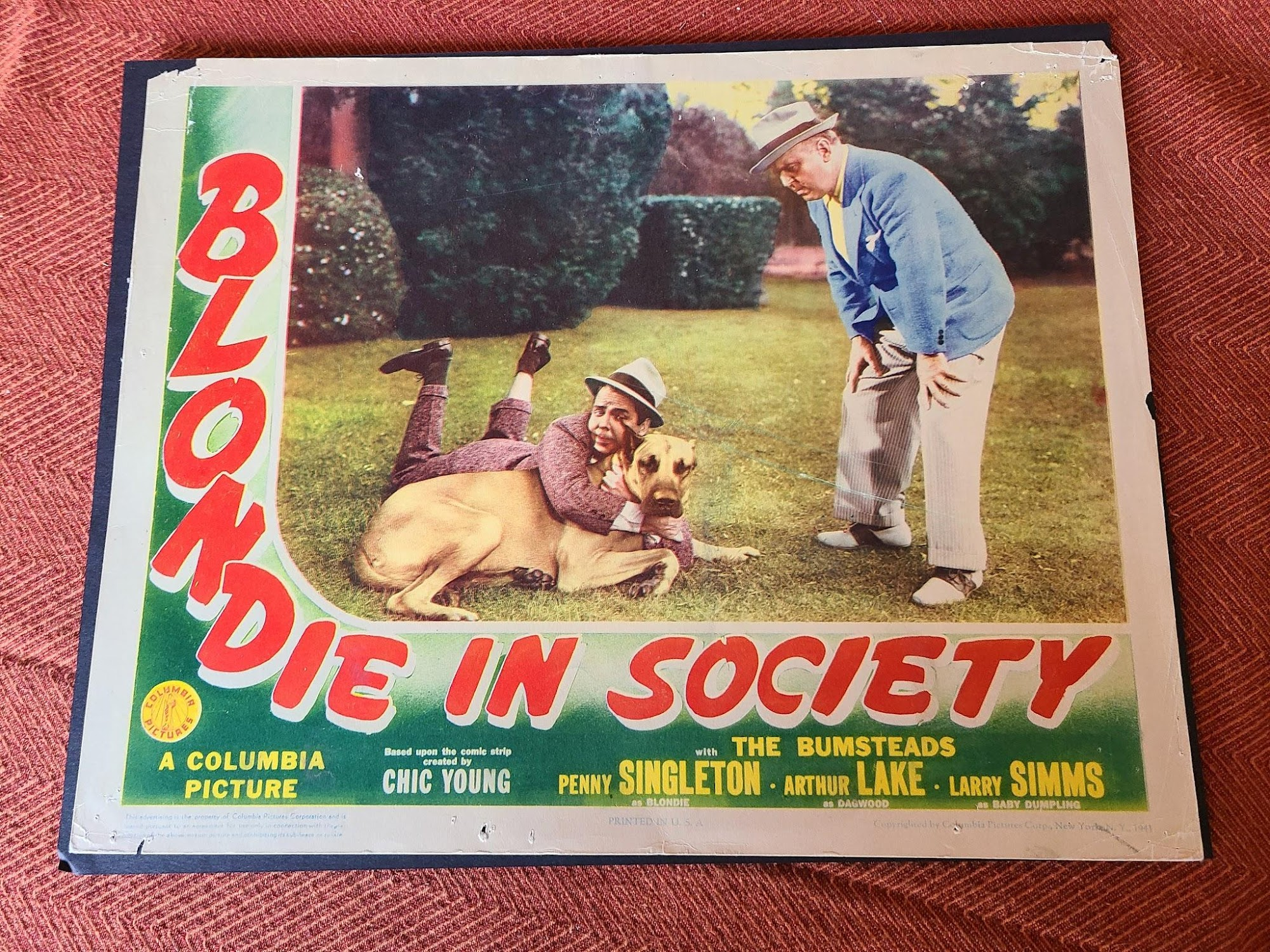 Blondie In Society 1941 General Lobby Cards