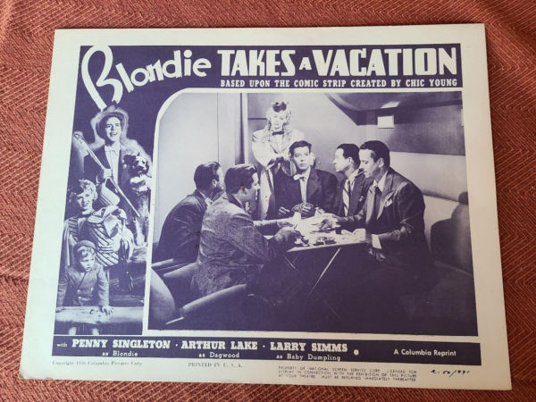 Blondie Takes A Vacation 1939 General Lobby Cards