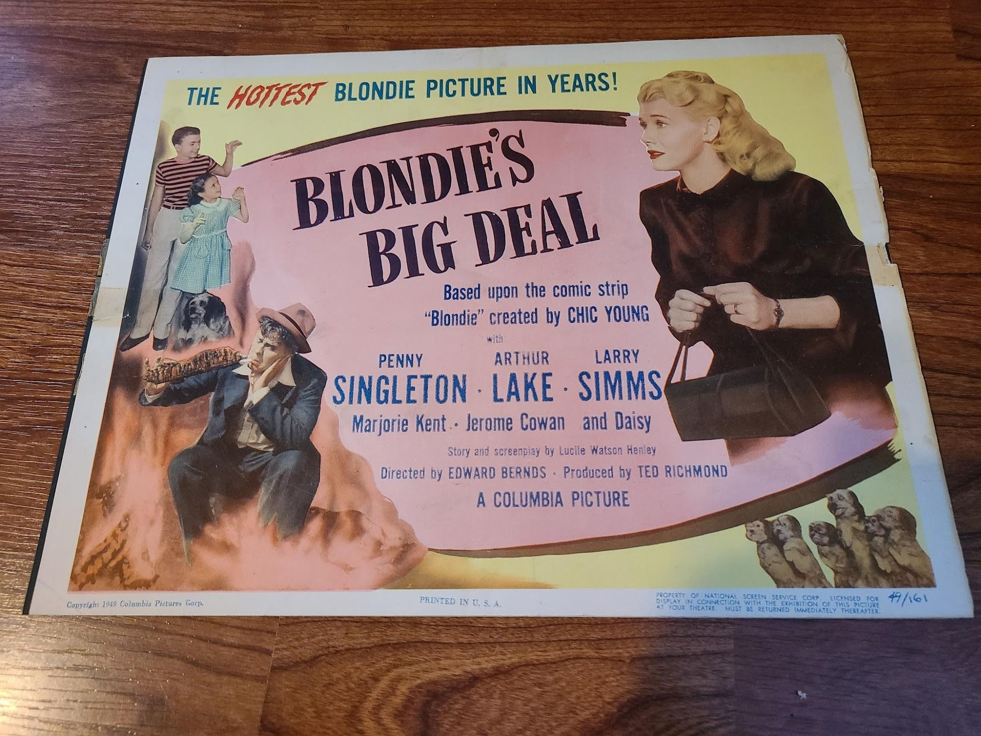 Blondie's Big Deal 1949 Title Cards