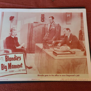 Blondie's Big Moment 1947 General Lobby Cards
