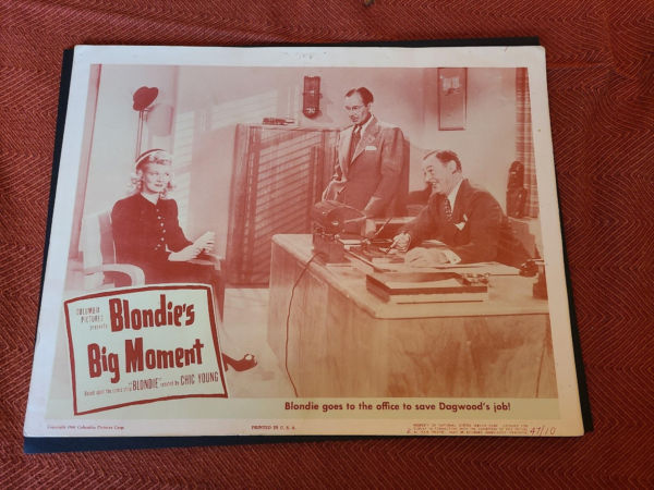 Blondie's Big Moment 1947 General Lobby Cards