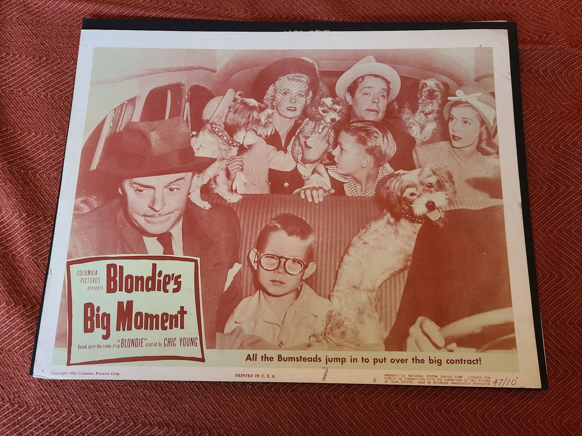 Blondie's Big Moment 1947 General Lobby Cards