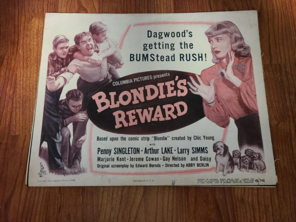 Blondie's Reward 1948 Title Cards