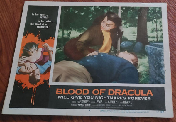 Blood Of Dracula 1957 Scifi/Horror