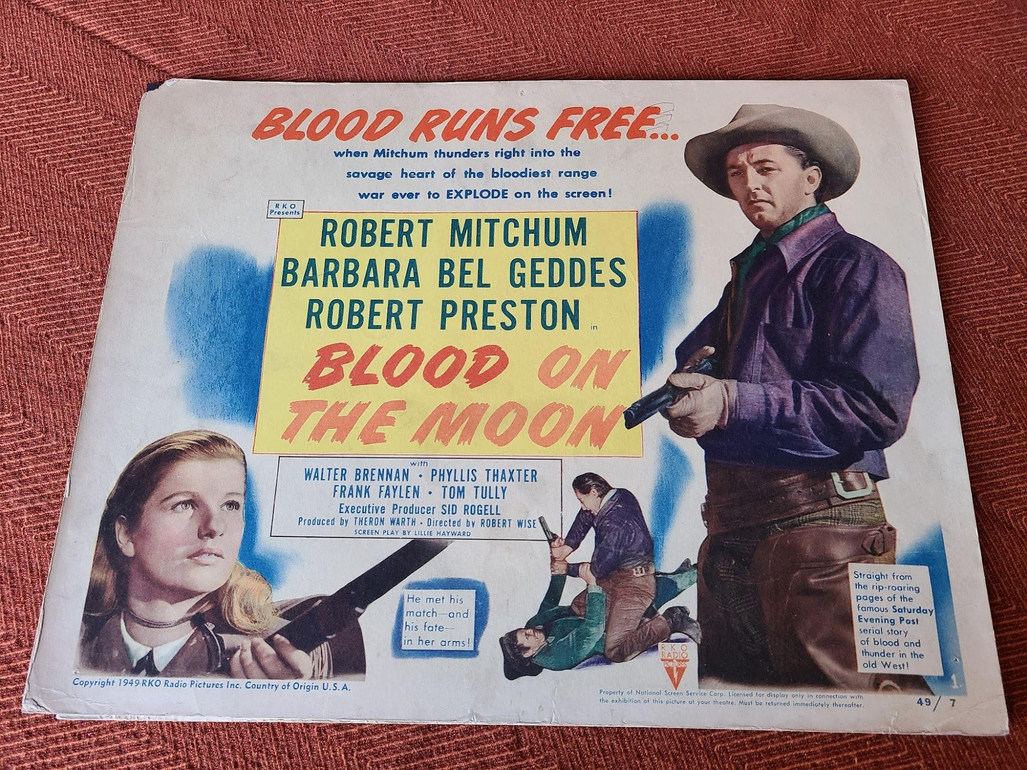 Blood On The Moon 1948 Western Lobby Cards