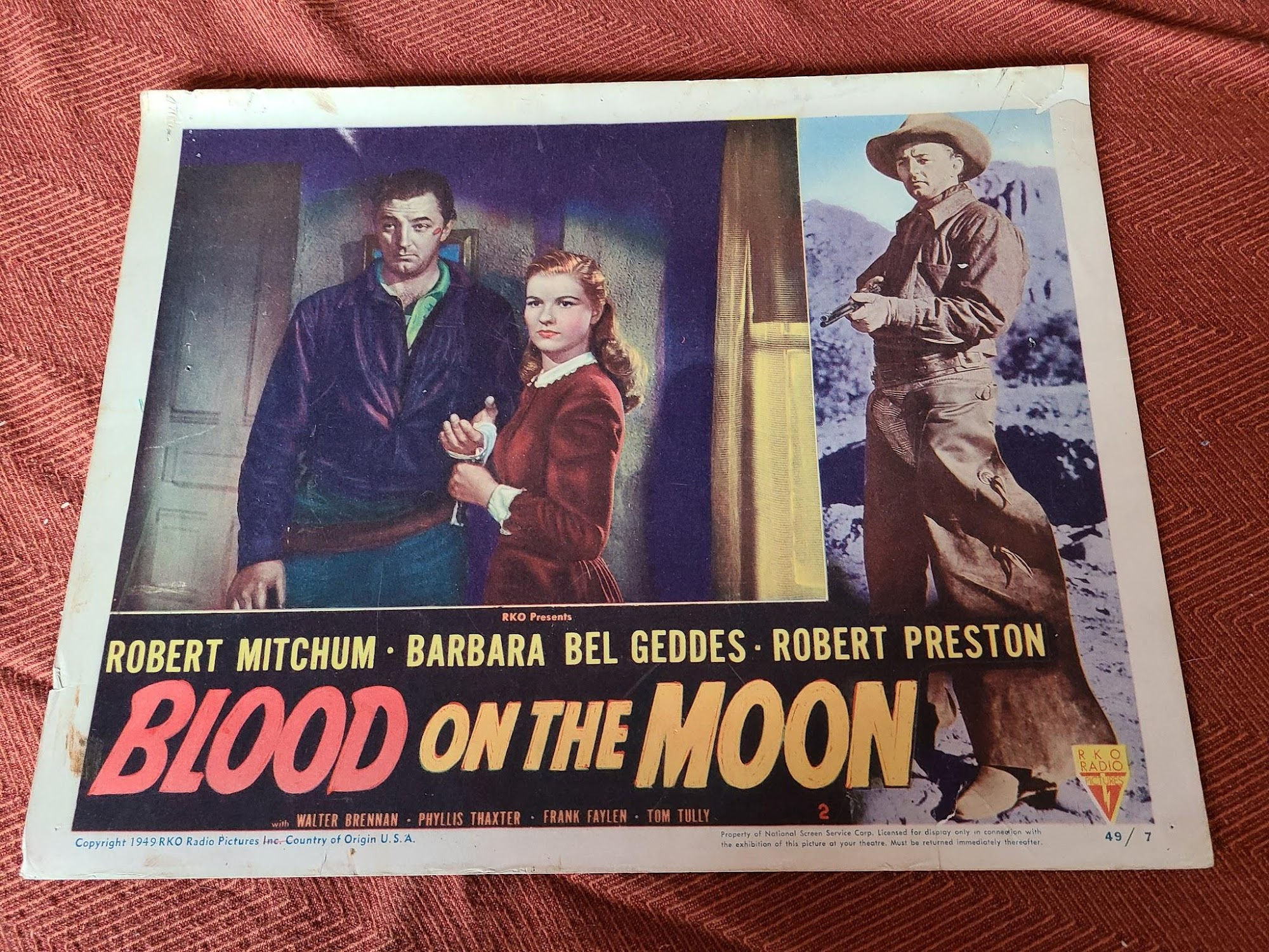 Blood On The Moon 1948 Western Lobby Cards
