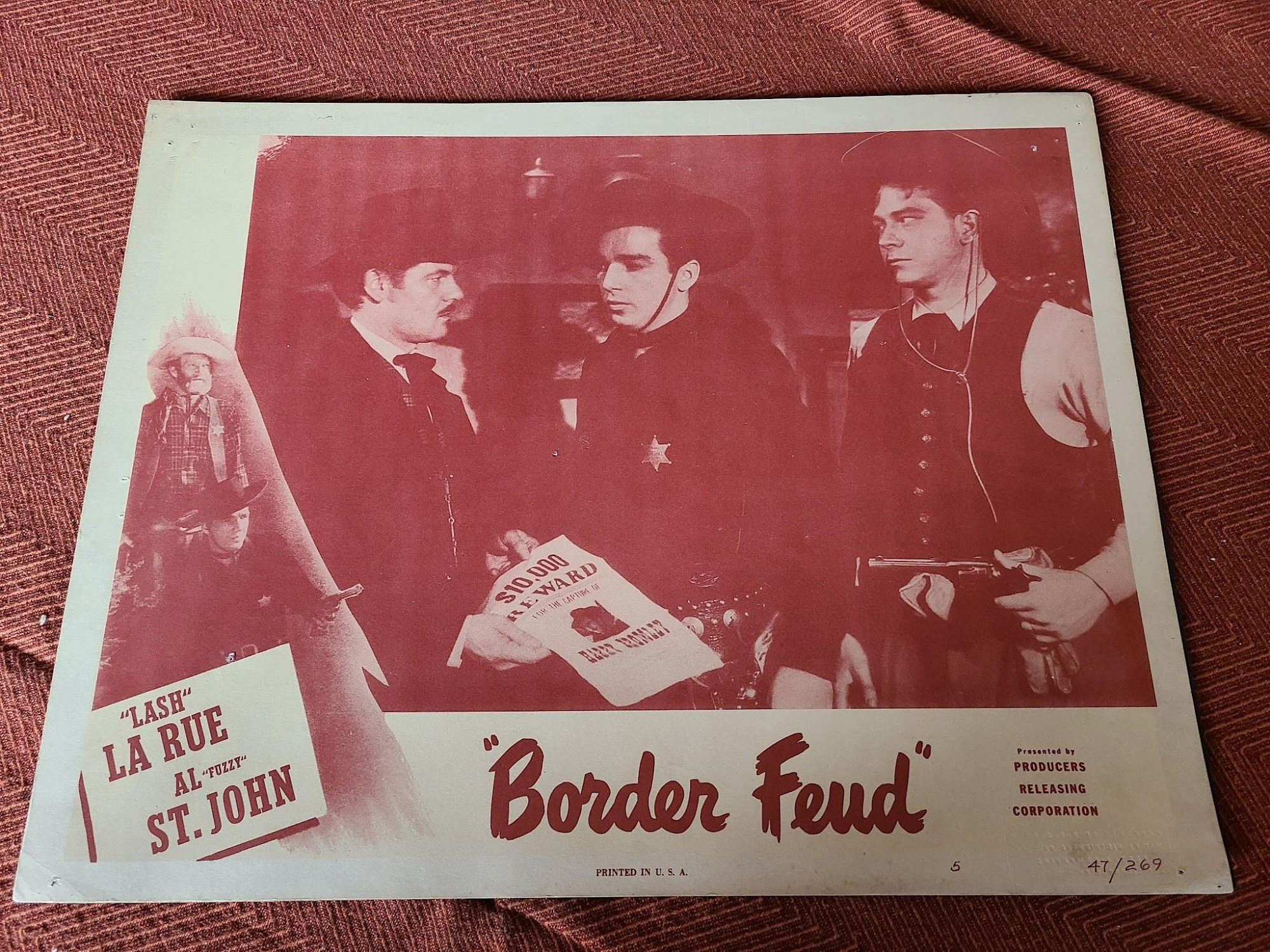 Border Feud 1947 Western Lobby Cards