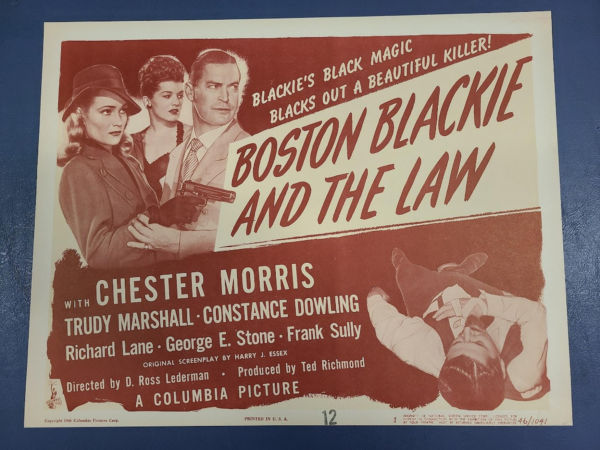 Boston Blackie And The Law 1946 Title Cards
