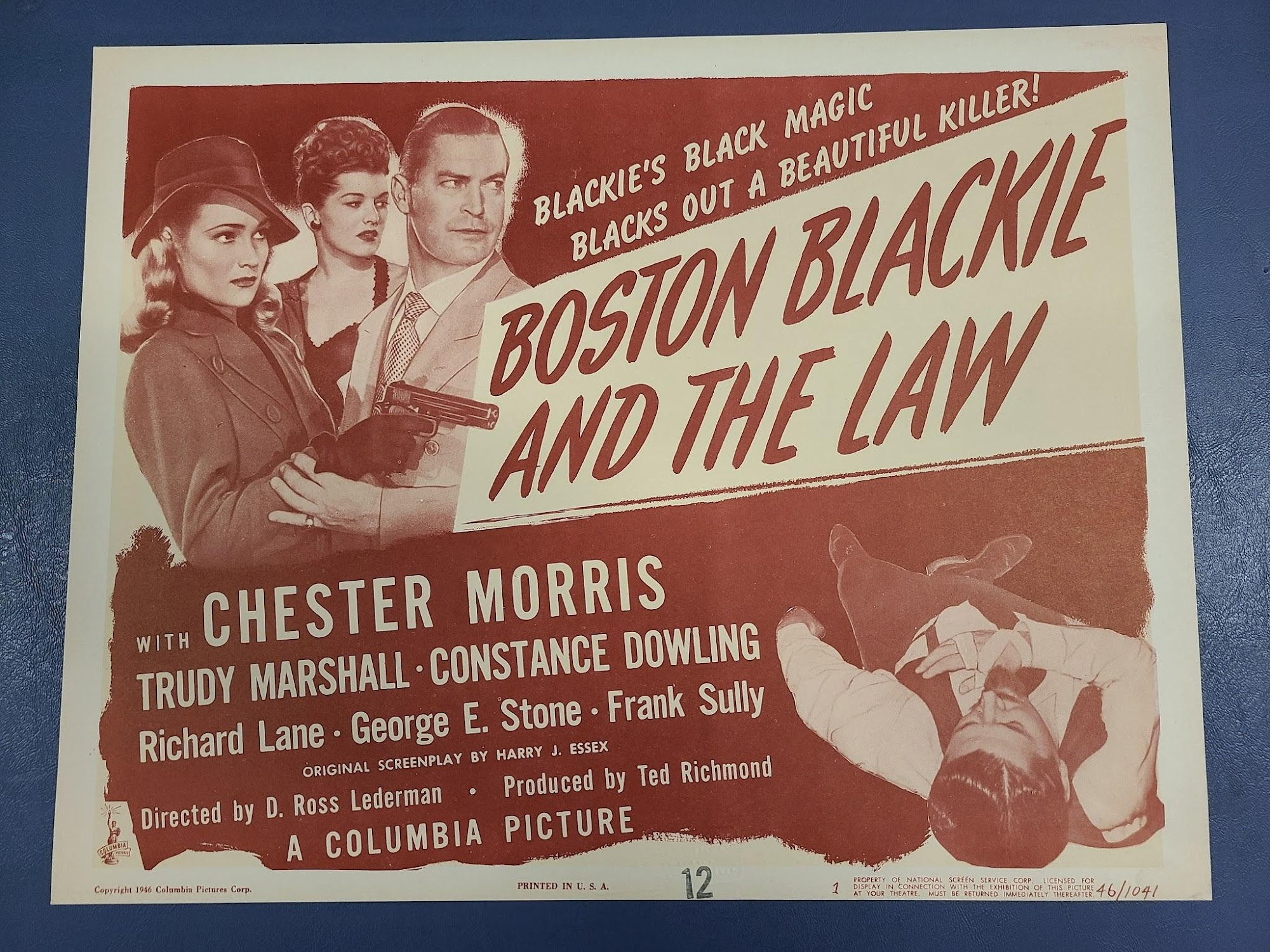 Boston Blackie And The Law 1946 Title Cards