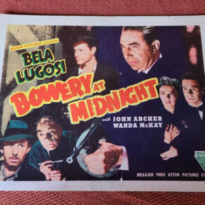 Bowery At Midnight 1942 Scifi/Horror