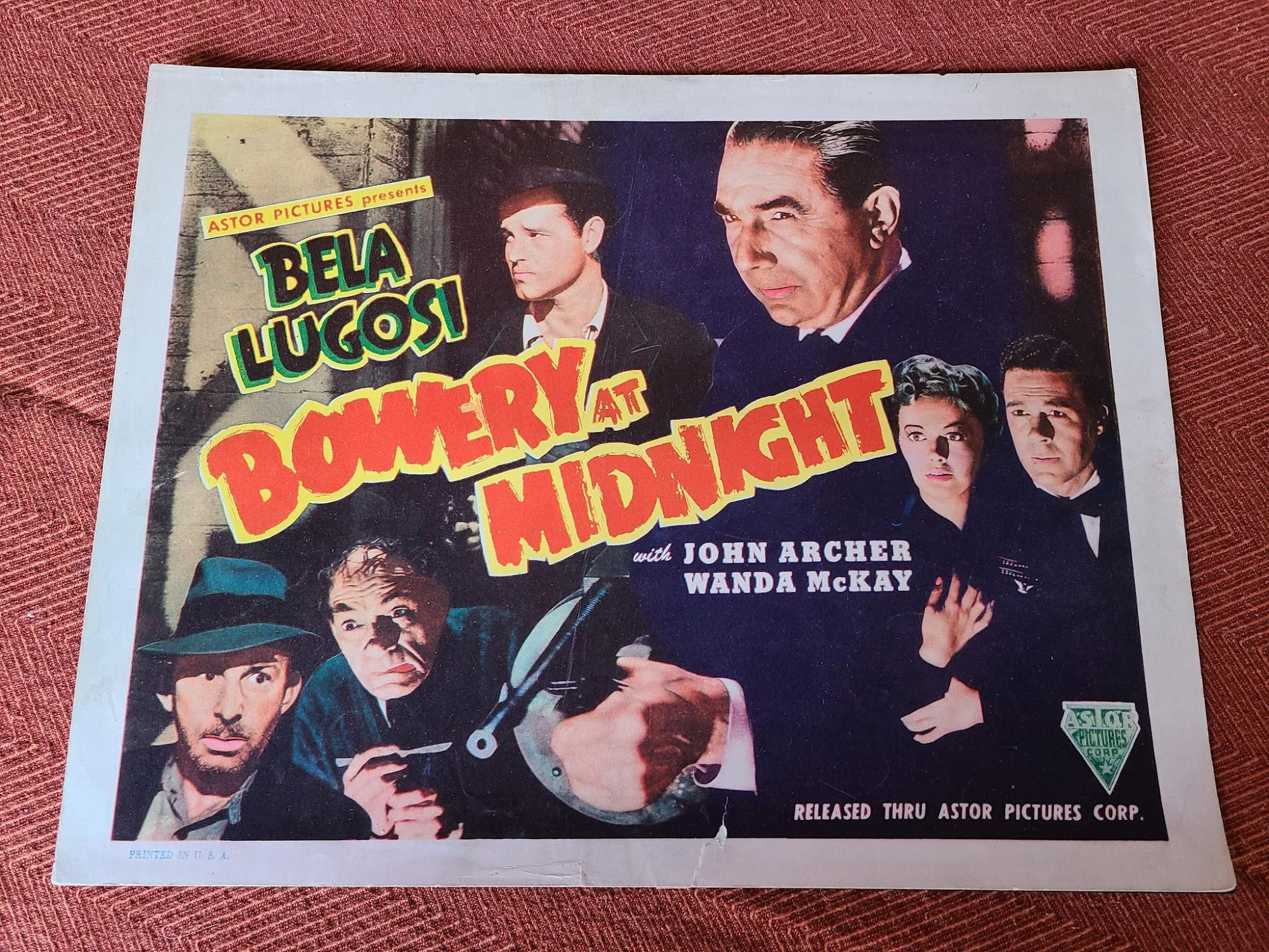 Bowery At Midnight 1942 Scifi/Horror